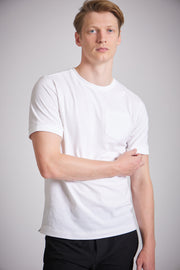 Men's white t shirt relaxed fit t shirt clean everyday style